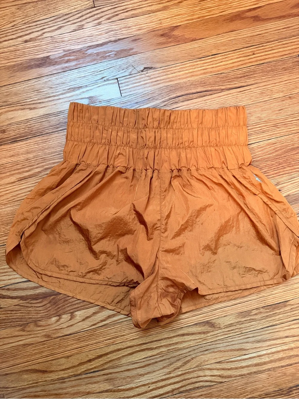 FP Movement by Free People High-Waist Rust Orange Active Shorts